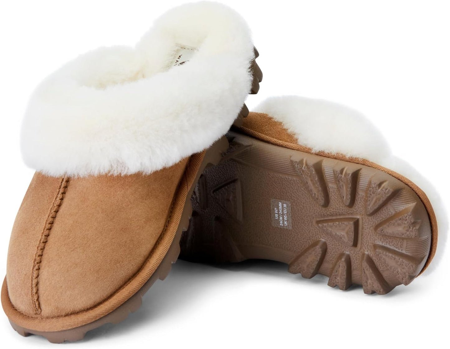 Women'S 100% Genuine Australian Sheepskin Scuff Slippers