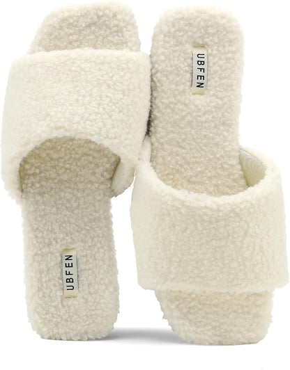 Women's and Men's Memory Foam Slippers with Plush Lining - Comfortable Slip-On House Shoes