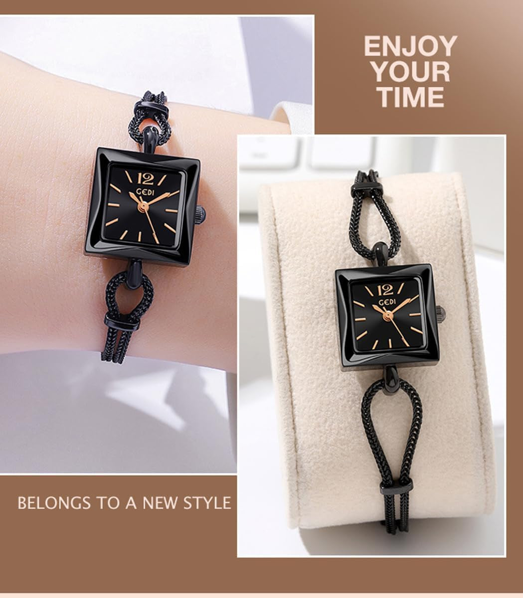 Women Bling Diamonds Rose Gold Watches Dress Analog Waterproof Quartz Watch for Female Mosaic with Glitter Diamonds Bracelet