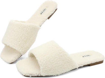 Women's and Men's Memory Foam Slippers with Plush Lining - Comfortable Slip-On House Shoes