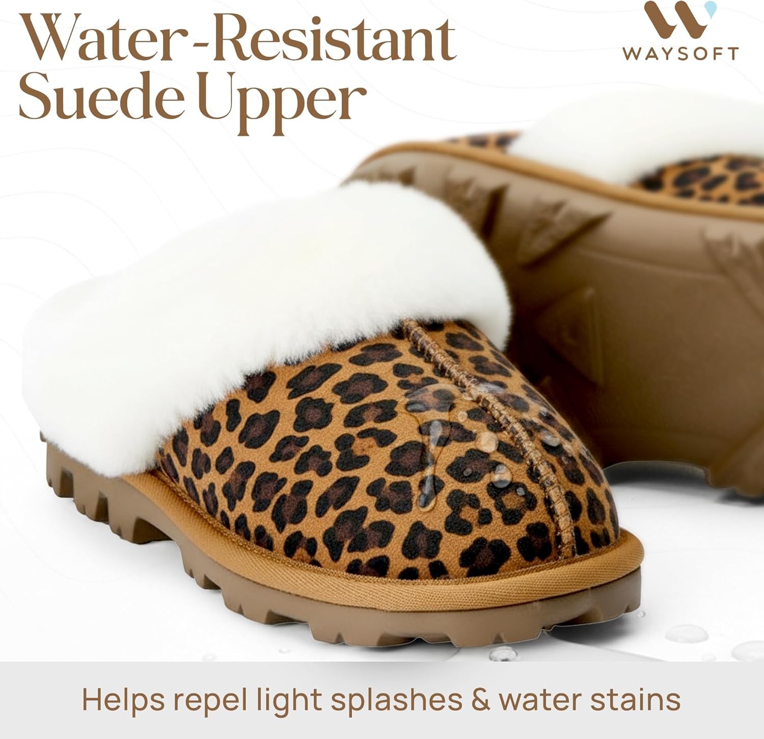 100% Genuine Australian Sheepskin Scuff Slippers for Women