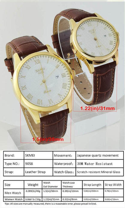 Women'S Watches for Ladies Female Black Leather Band Waterproof Fashion Casual Simple Dress Analog Day Date Business Light Wrist Watch
