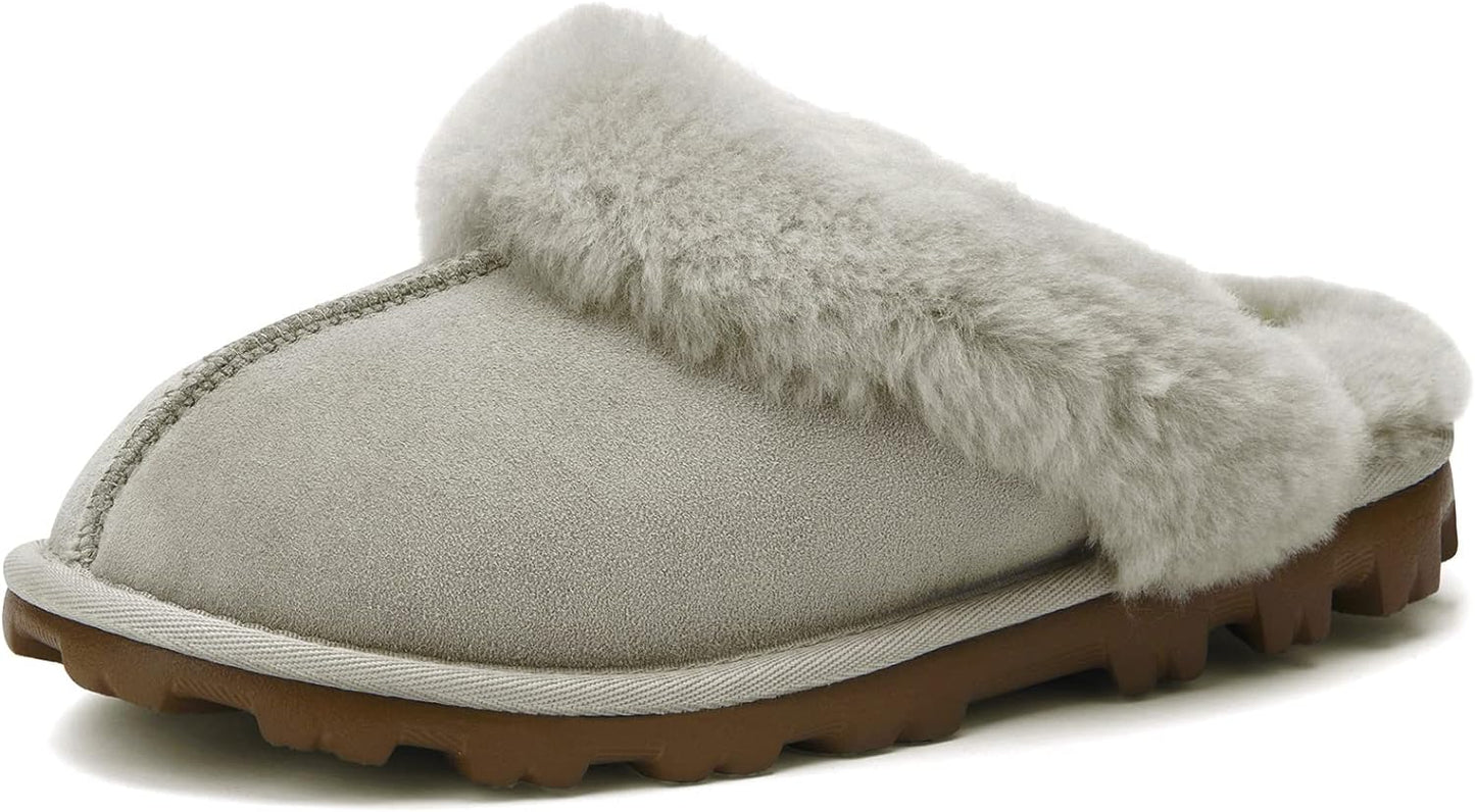 Women's 100% Authentic Australian Sheepskin Scuff Slippers