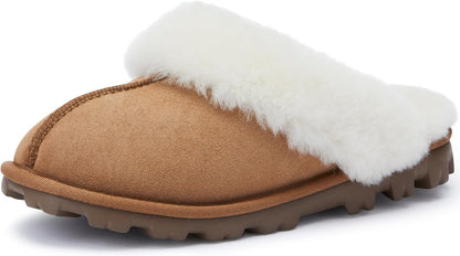Women'S 100% Genuine Australian Sheepskin Scuff Slippers