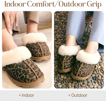 100% Genuine Australian Sheepskin Scuff Slippers for Women