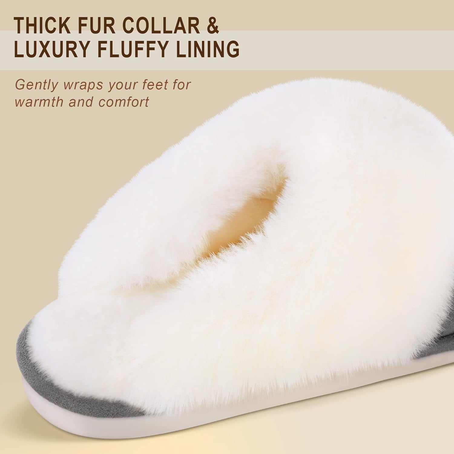 Women's Memory Foam Slippers with Non-Slip Sole for Indoor and Outdoor Use