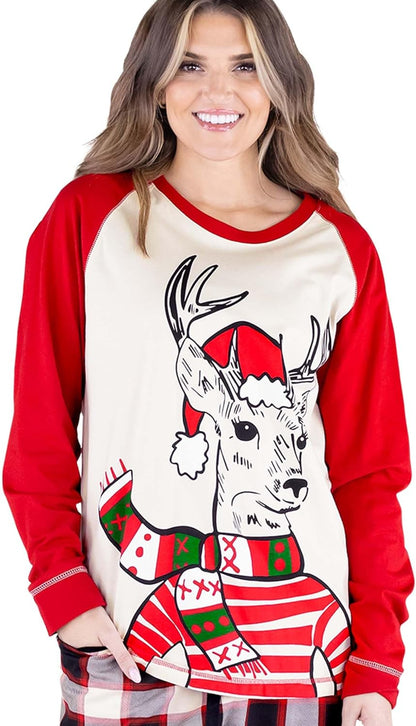 Pajamas for Women, Cute PJ Pants and Long Sleeve Top Separates