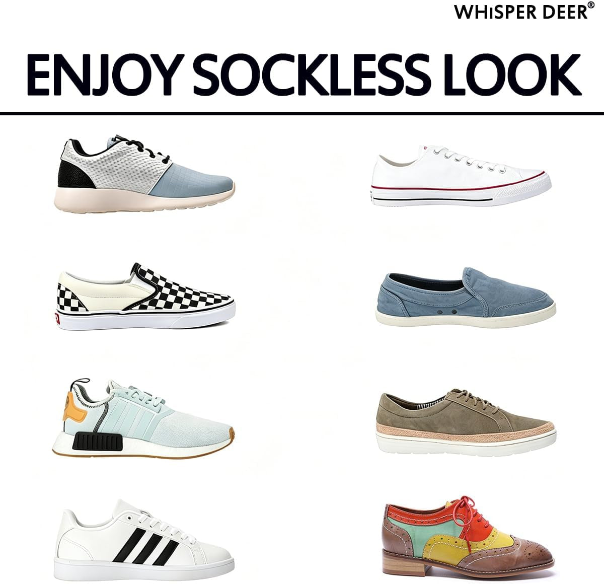 No Show Liner Socks Women - (Size 4-7/7-10/10-13) Low Cut Invisible Cotton Sneaker Socks with Non Slip Grips