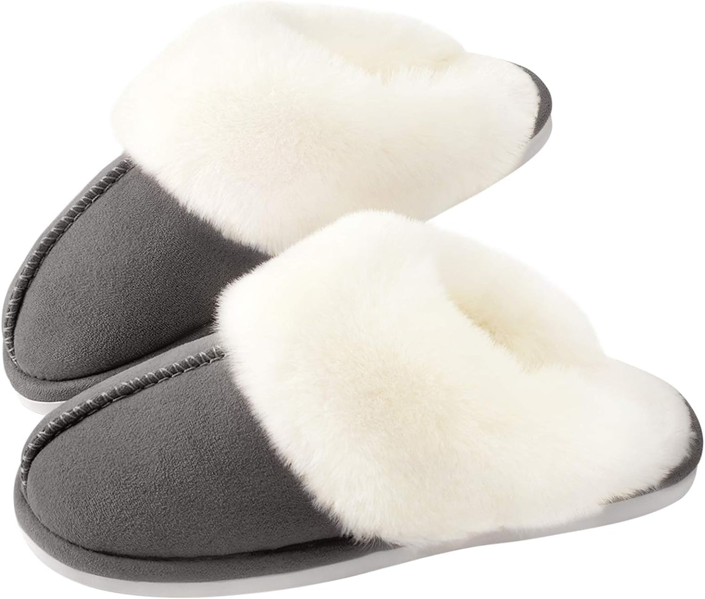 Women's Memory Foam Slippers with Non-Slip Sole for Indoor and Outdoor Use
