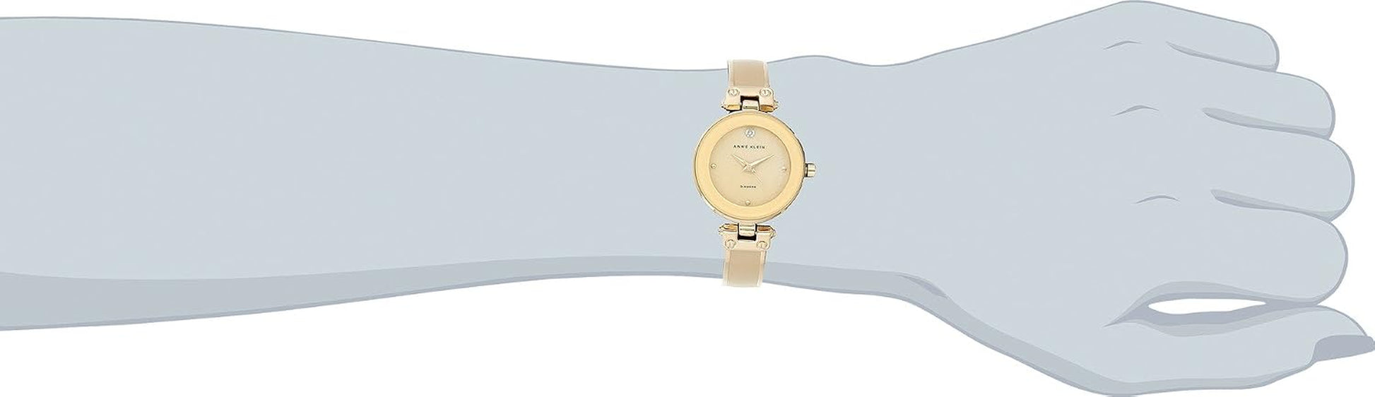 Women'S Genuine Diamond Dial Bangle Watch