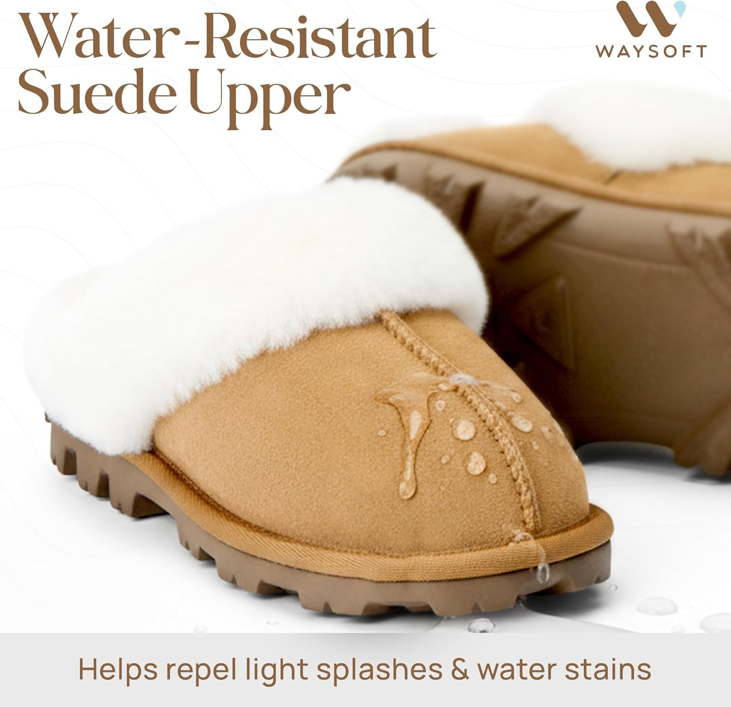 Women'S 100% Genuine Australian Sheepskin Scuff Slippers