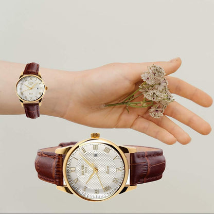 Women'S Watches for Ladies Female Black Leather Band Waterproof Fashion Casual Simple Dress Analog Day Date Business Light Wrist Watch