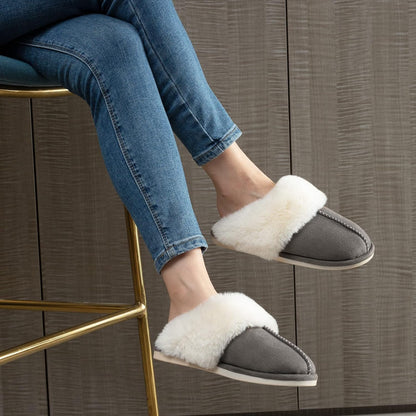 Women's Memory Foam Slippers with Non-Slip Sole for Indoor and Outdoor Use