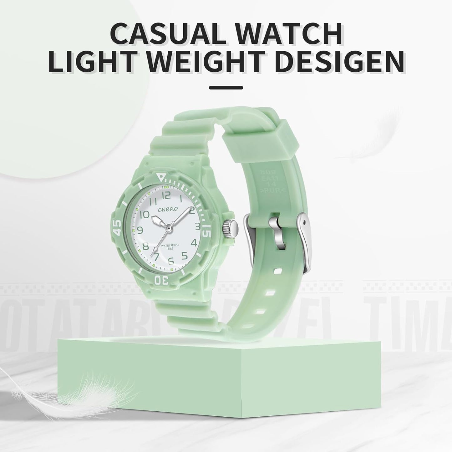 Women'S Sport Waterproof Nurse Minimalist Simple Analog Watch - Casual Ladies Watch in Rose Gold Pink