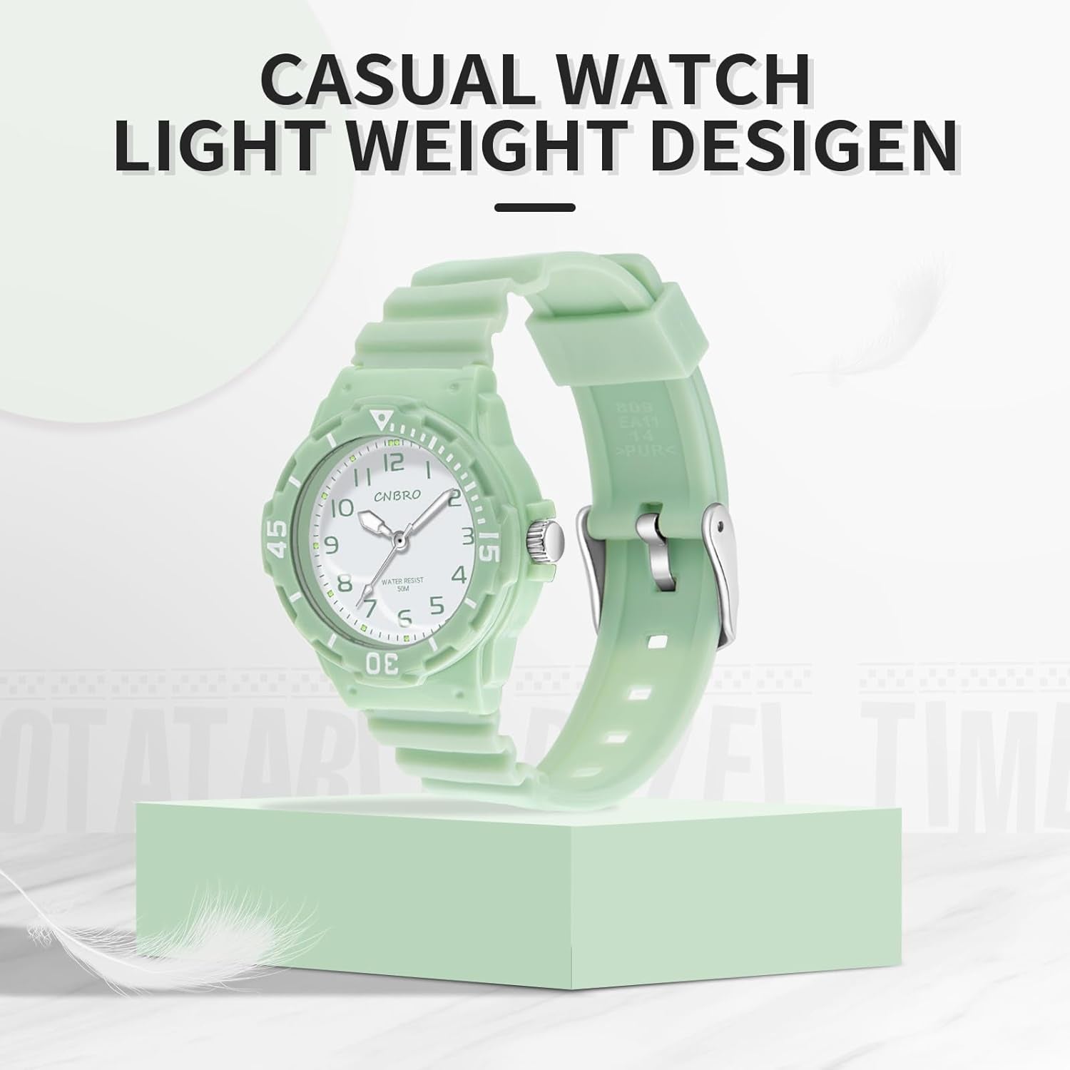 Women'S Sport Waterproof Nurse Minimalist Simple Analog Watch - Casual Ladies Watch in Rose Gold Pink