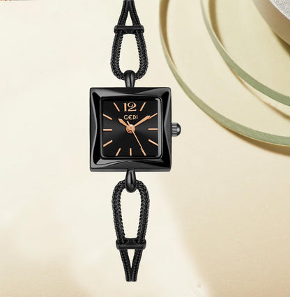 Women Bling Diamonds Rose Gold Watches Dress Analog Waterproof Quartz Watch for Female Mosaic with Glitter Diamonds Bracelet