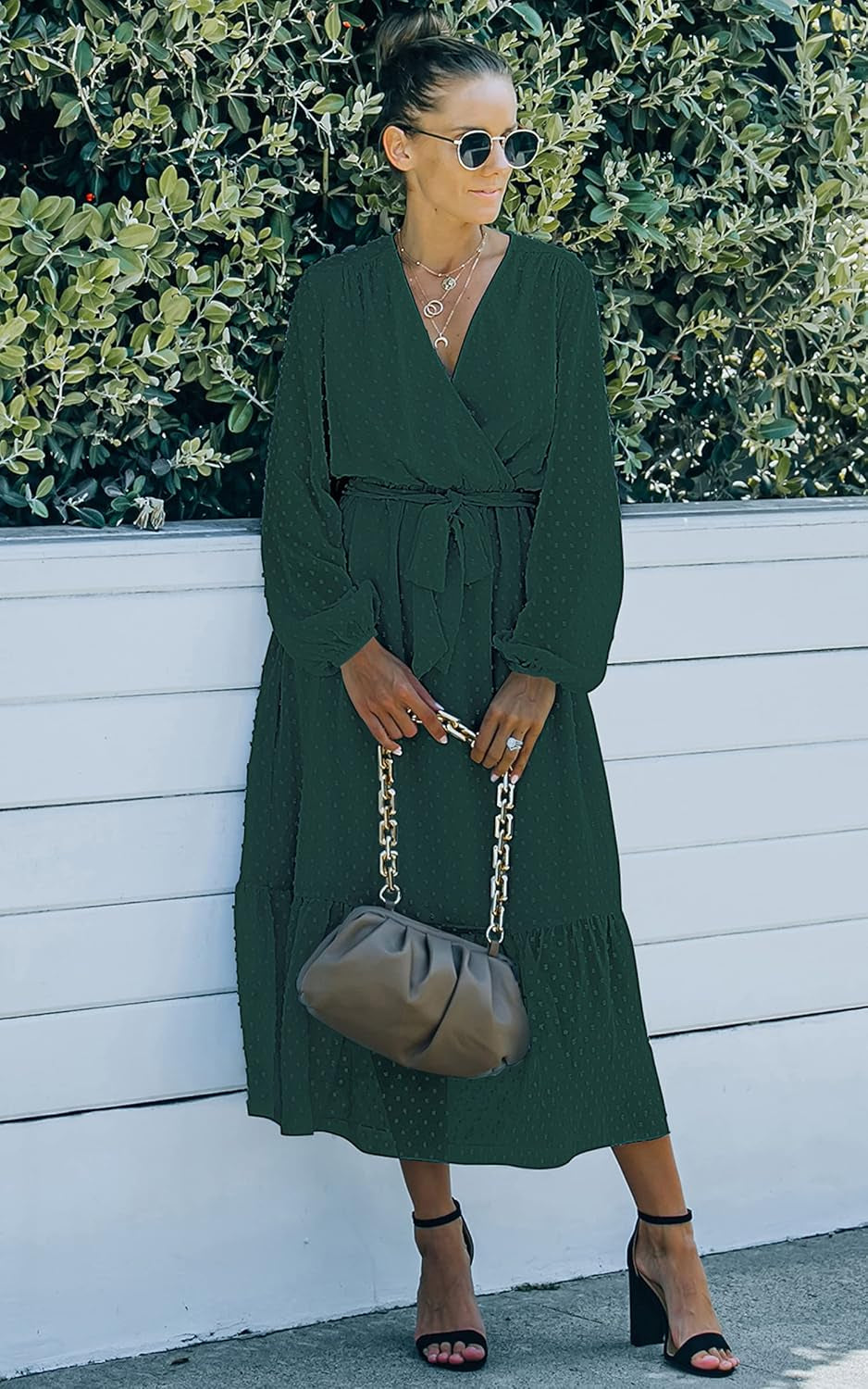 Women’S Dress Summer Boho Floral Printed Tiered V Neck Ruffle Short Sleeves Belted Midi Maxi Dresses