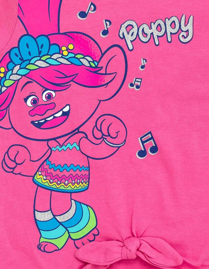 Dreamworks Trolls Poppy Pullover Fleece T-Shirt and Leggings Outfit Set Infant to Little Kid