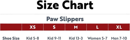 Cozy Furry Animal Paw Slippers for Children and Adults